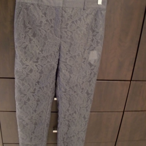 VALENTINO GRAY LACE TROUSERS PANTS SZ 4 - Picture 4 of 9